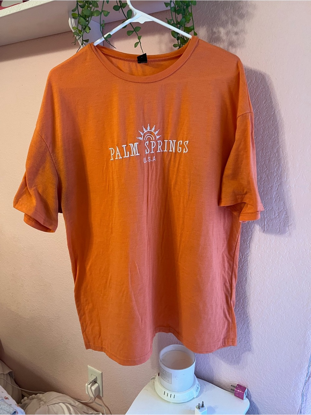 USA Orange Graphic Tee - Women’s Casual Shirt